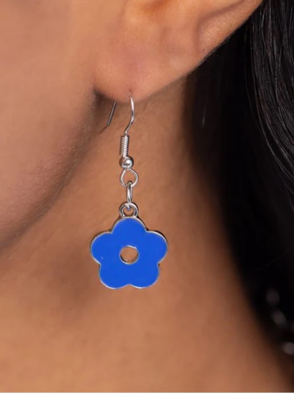 🔵💙🔵 “CARTOON COUTURE” BLUE NECKLACE WITH FREE EARRINGS ~ PAPARAZZI❗️🔵💙🔵 - Picture 3 of 7